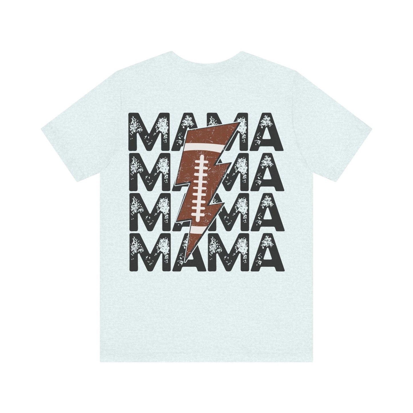 Distressed football mama Unisex Jersey Short Sleeve Tee