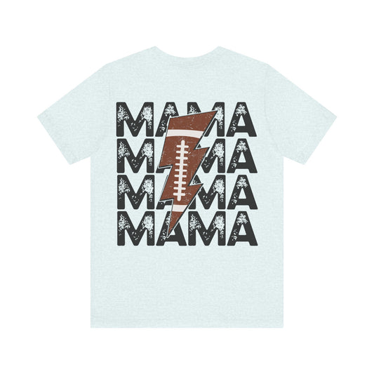 Distressed football mama Unisex Jersey Short Sleeve Tee