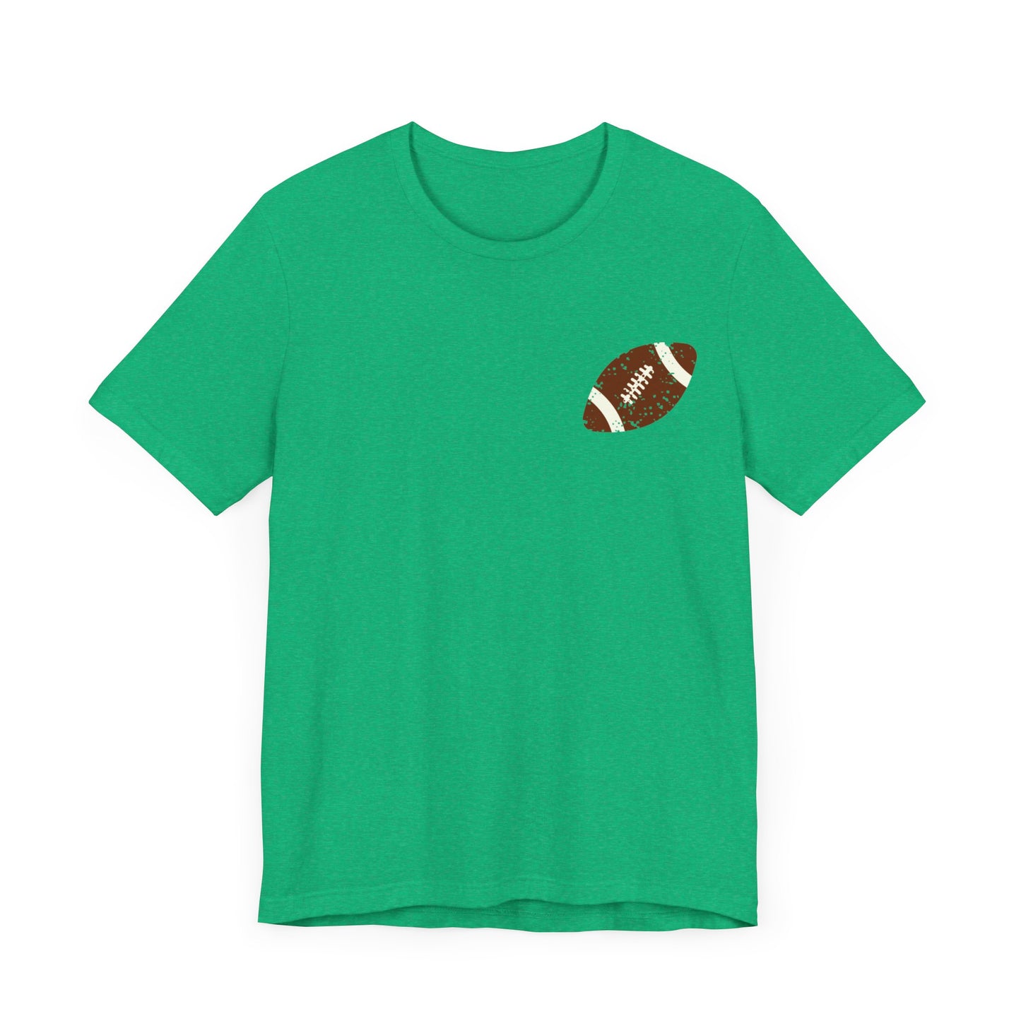 Distressed football mama Unisex Jersey Short Sleeve Tee