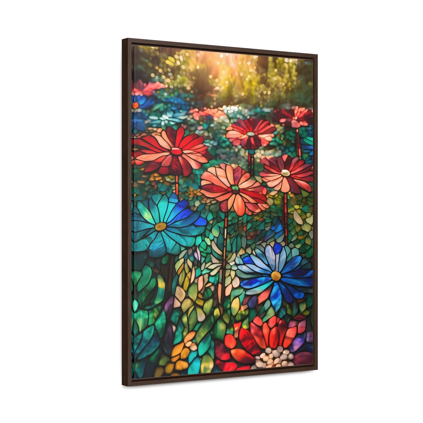 Stained glass garden Gallery Canvas Wraps, Vertical Frame