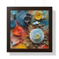 Paper flowers 4 Framed Vertical Poster