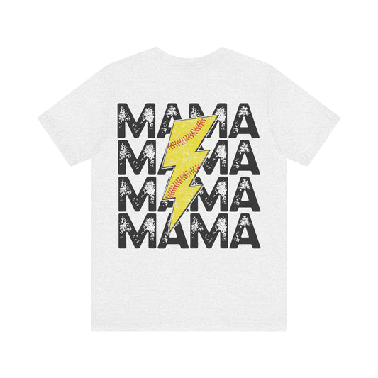 Distressed Softball mama Unisex Jersey Short Sleeve Tee