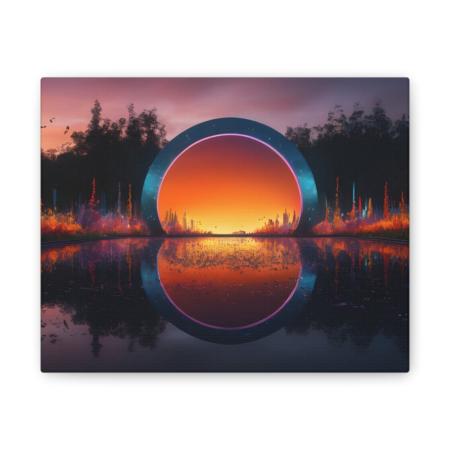 surreal garden vibes Canvas Stretched, 0.75"