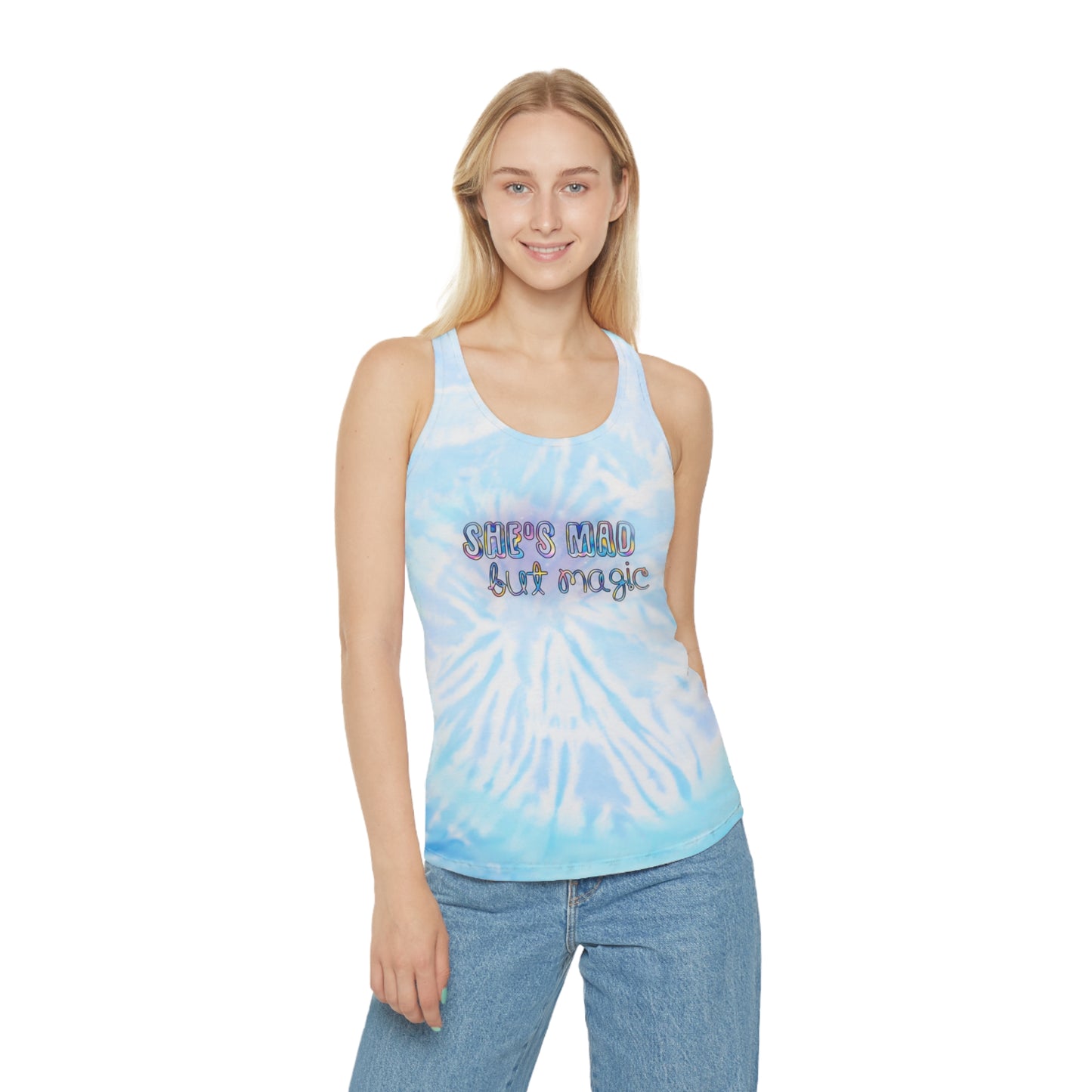 Mad but magic Tie Dye Racerback Tank Top