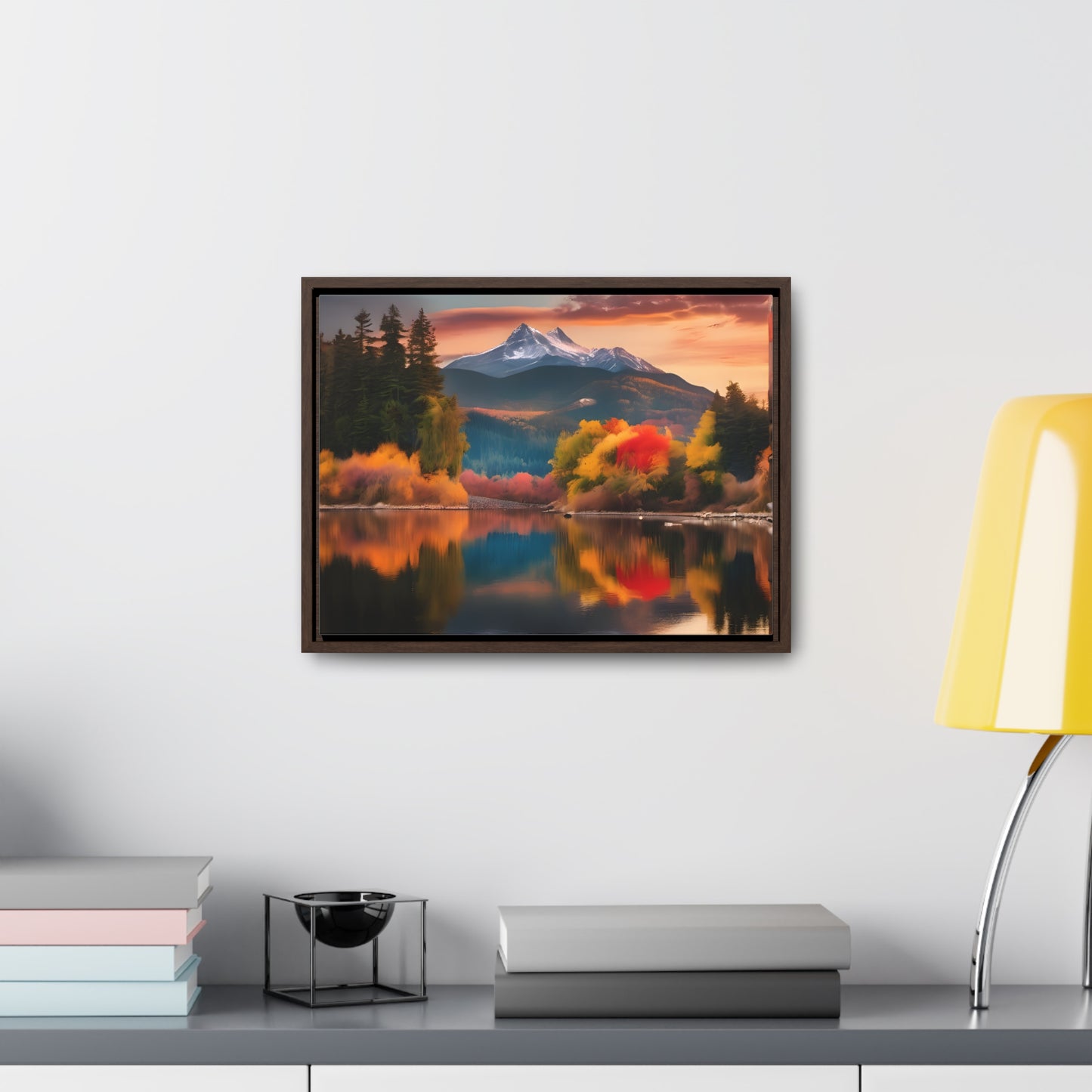 Scenic Mountain View.Gallery Canvas Wraps, Horizontal Frame