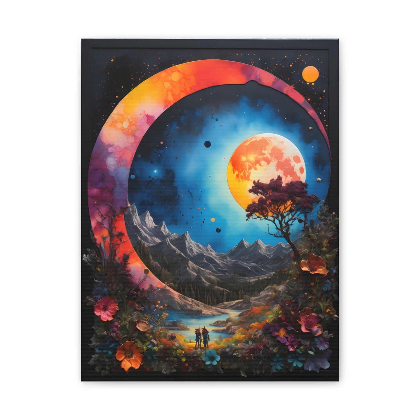 A painted surreal night Canvas Stretched, 0.75"