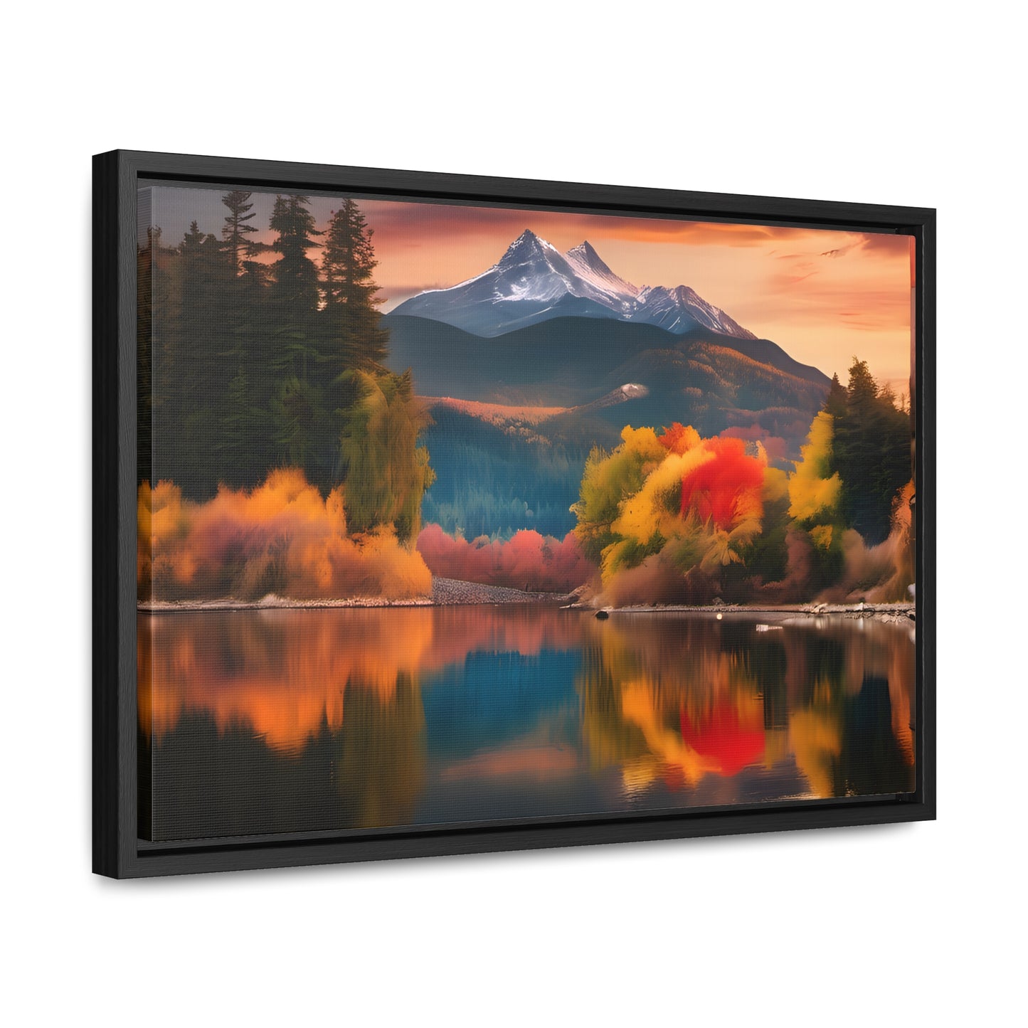 Scenic Mountain View.Gallery Canvas Wraps, Horizontal Frame