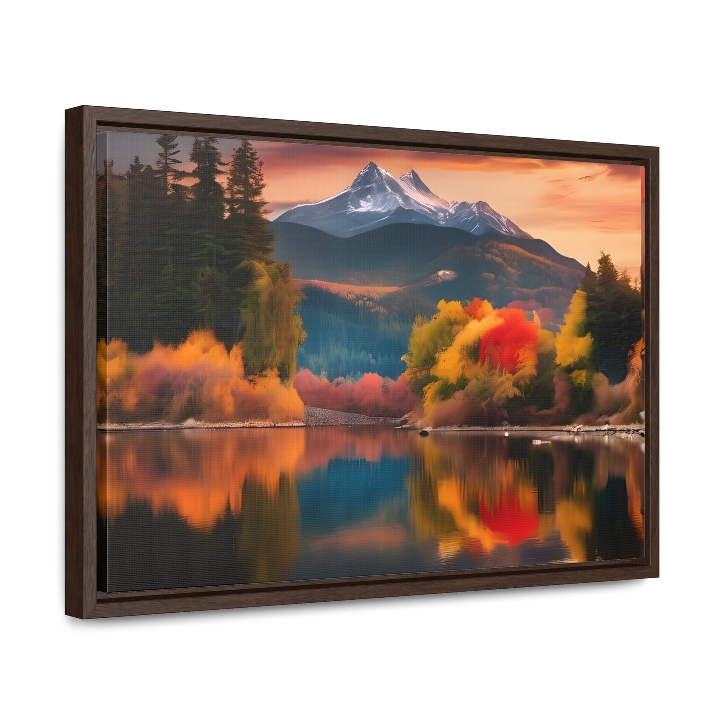 Scenic Mountain View.Gallery Canvas Wraps, Horizontal Frame