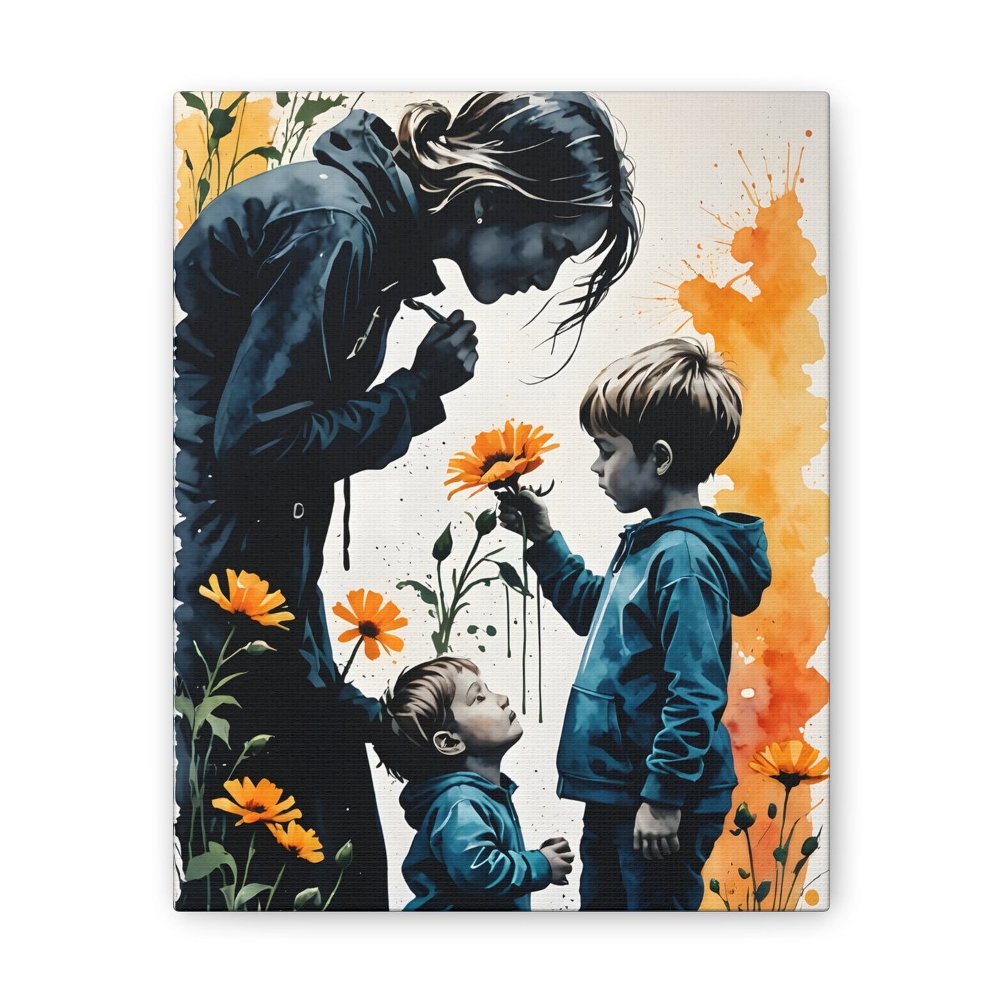 Stop and Smell the Flowers M&2S Canvas Stretched, 0.75"