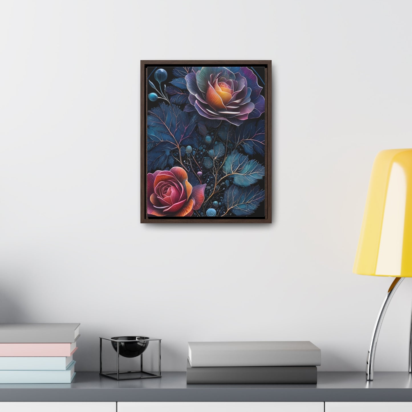 Rosey escapes Gallery Canvas Wraps, Vertical Frame