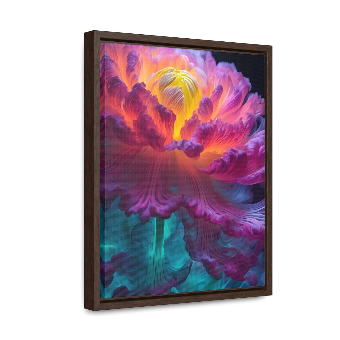 Smoke Peony Gallery Canvas Wraps, Vertical Frame