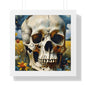 Starry night skull Framed Vertical Poster