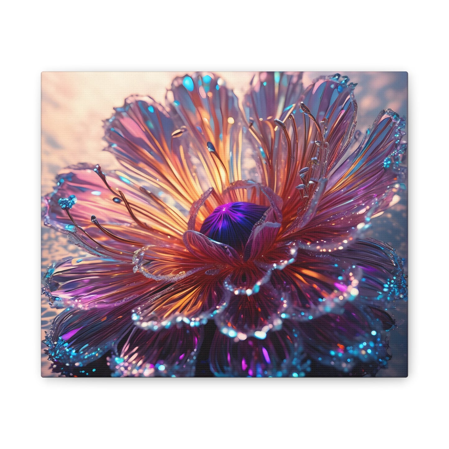 Fiber optic flower 2 Canvas Stretched, 0.75"