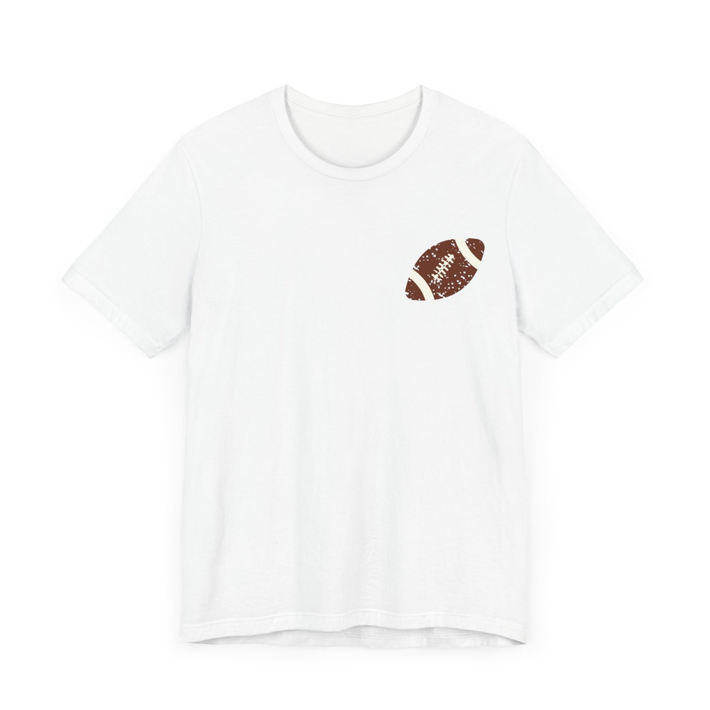 Distressed football mama Unisex Jersey Short Sleeve Tee