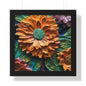 Pallet knife flowers Matte Vertical Posters