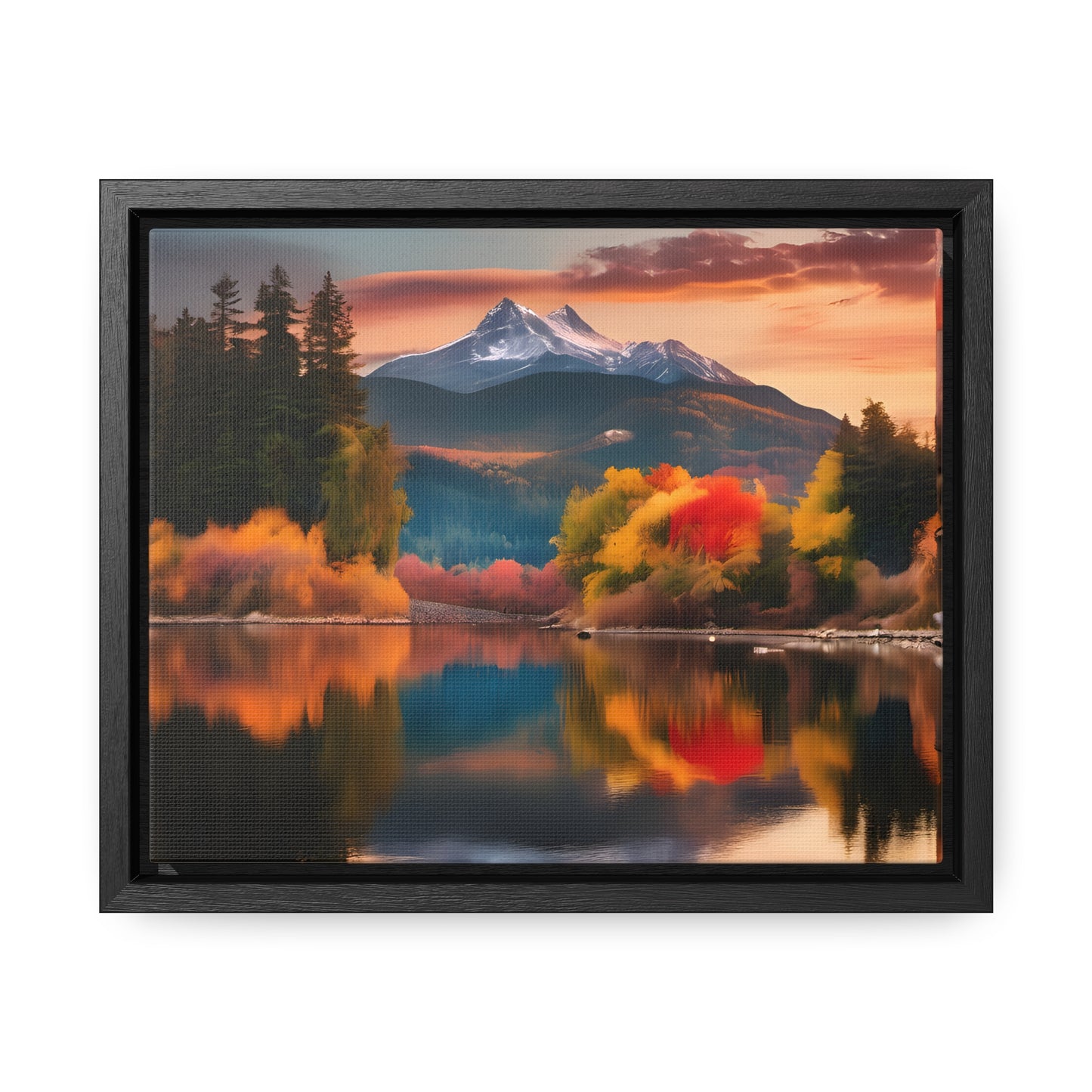 Scenic Mountain View.Gallery Canvas Wraps, Horizontal Frame