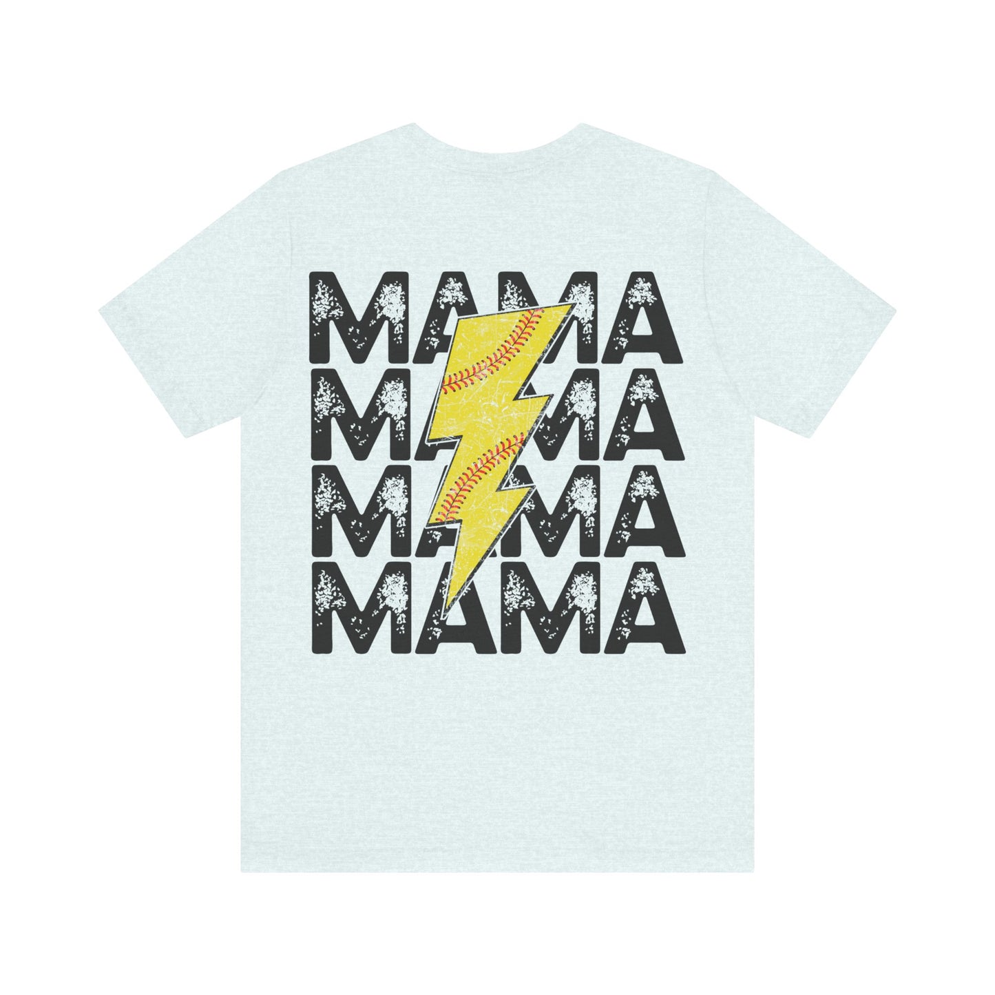 Distressed Softball mama Unisex Jersey Short Sleeve Tee