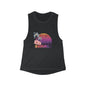 Retro summer Women's Flowy Scoop Muscle Tank