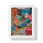 Paper Pastel Flowers 2 Framed Vertical Poster