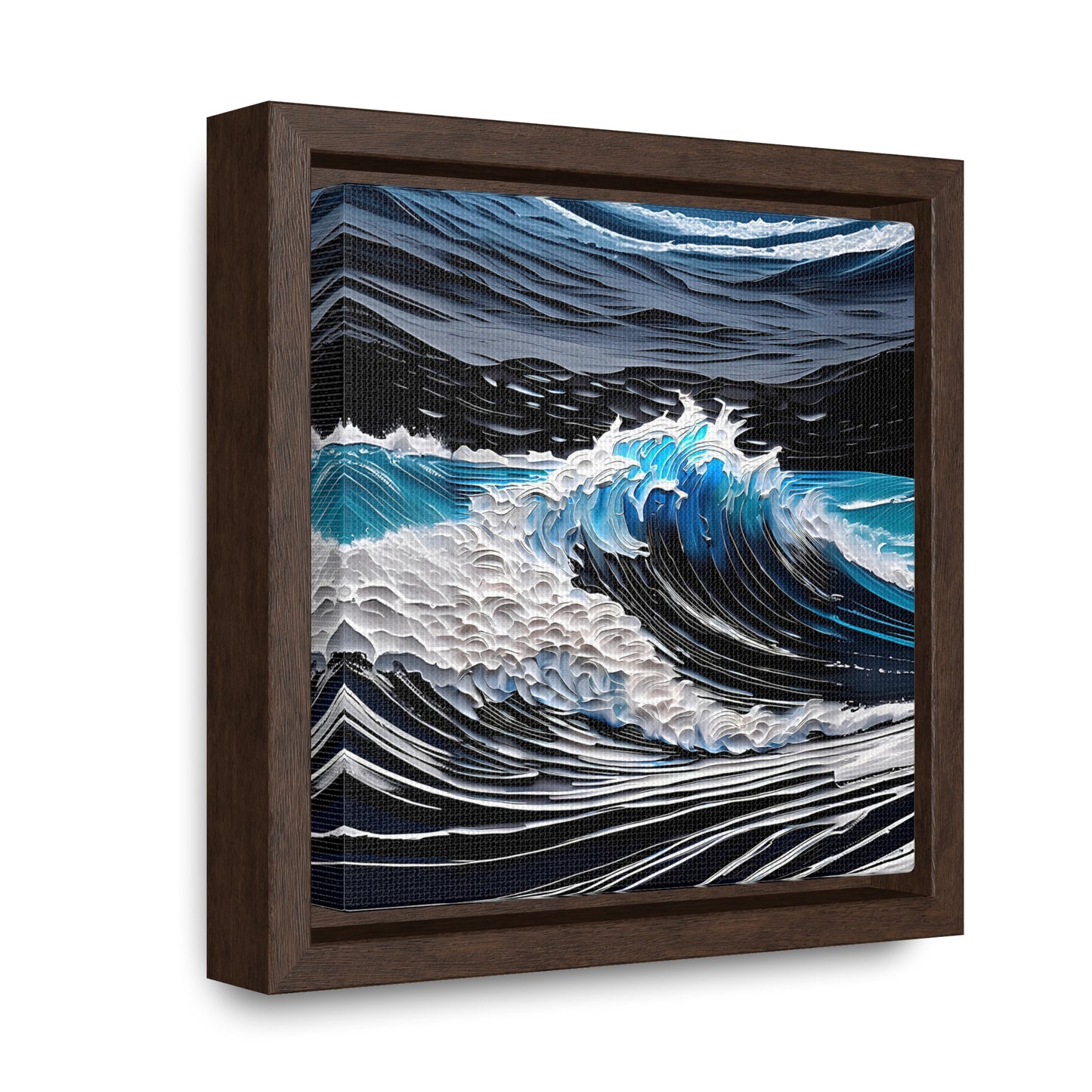 Rough waters framed Canvas Gallery Wrap canvas