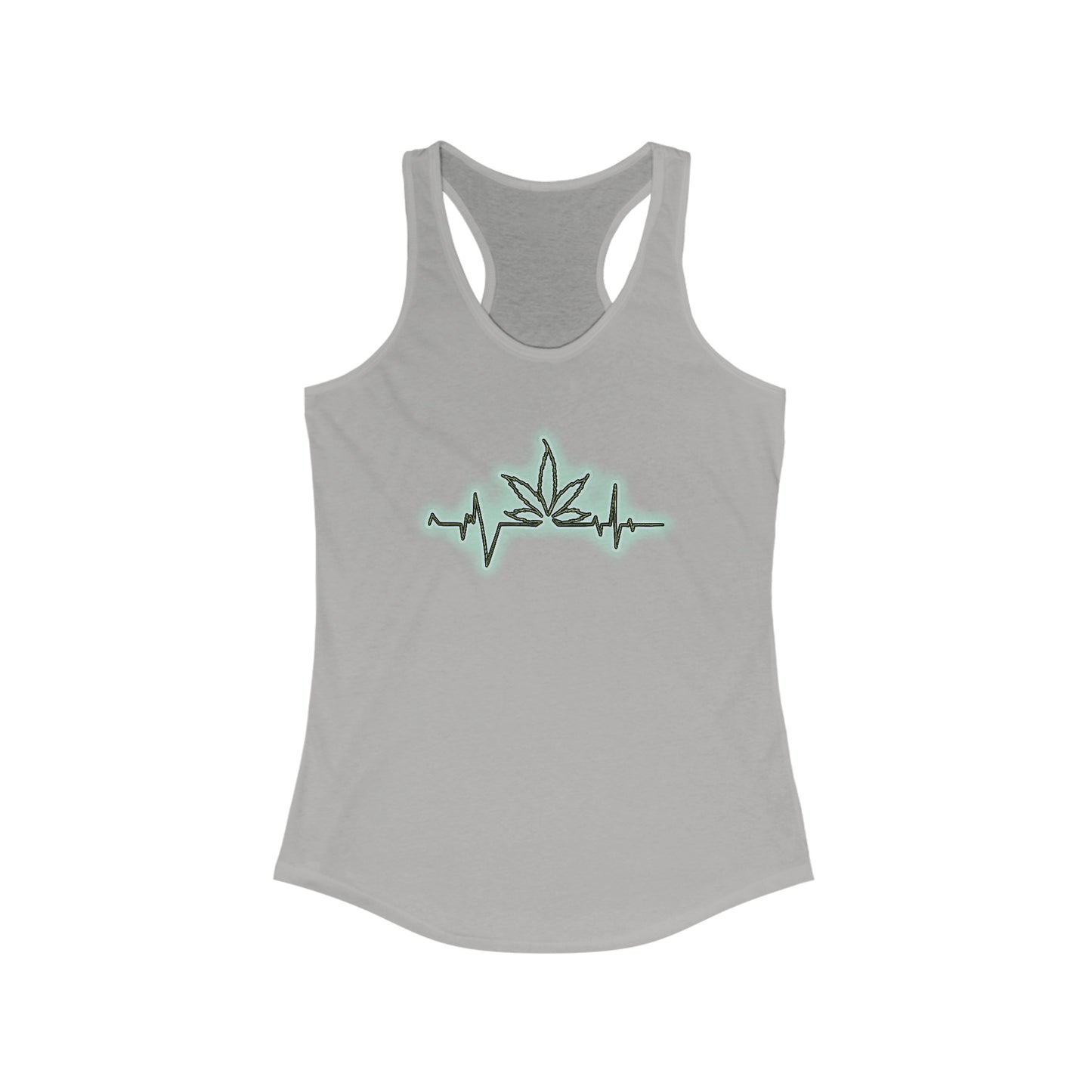 Chronic heart beat Women's Ideal Racerback Tank