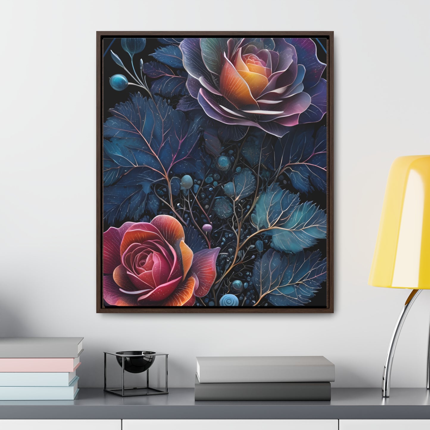 Rosey escapes Gallery Canvas Wraps, Vertical Frame