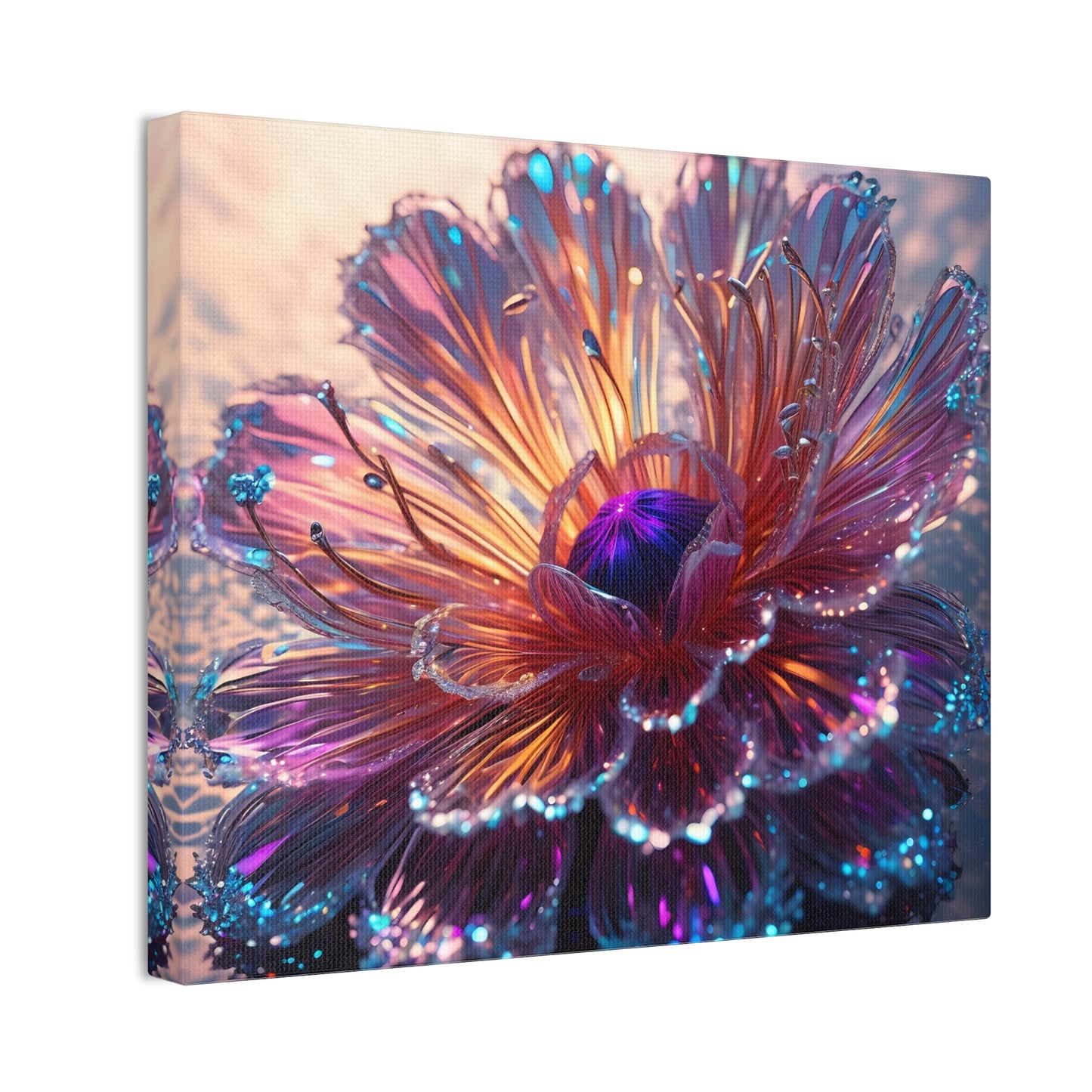 Fiber optic flower 2 Canvas Stretched, 0.75"