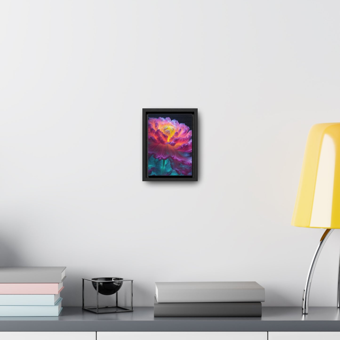 Smoke Peony Gallery Canvas Wraps, Vertical Frame