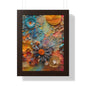 Paper pastel flowers 3 Framed Vertical Poster