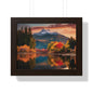 Scenic mountain view Framed Horizontal Poster