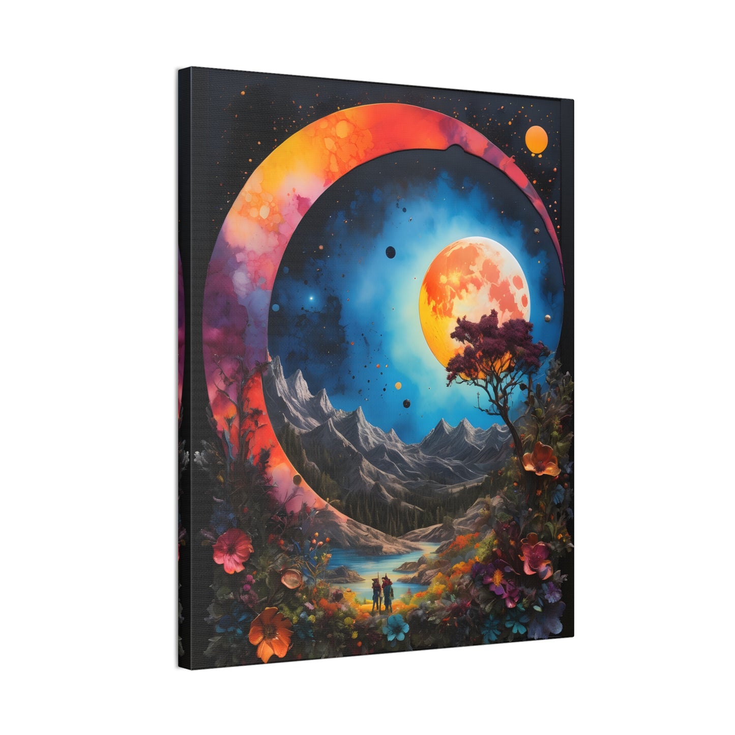 A painted surreal night Canvas Stretched, 0.75"