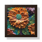 Pallet knife flowers Matte Vertical Posters