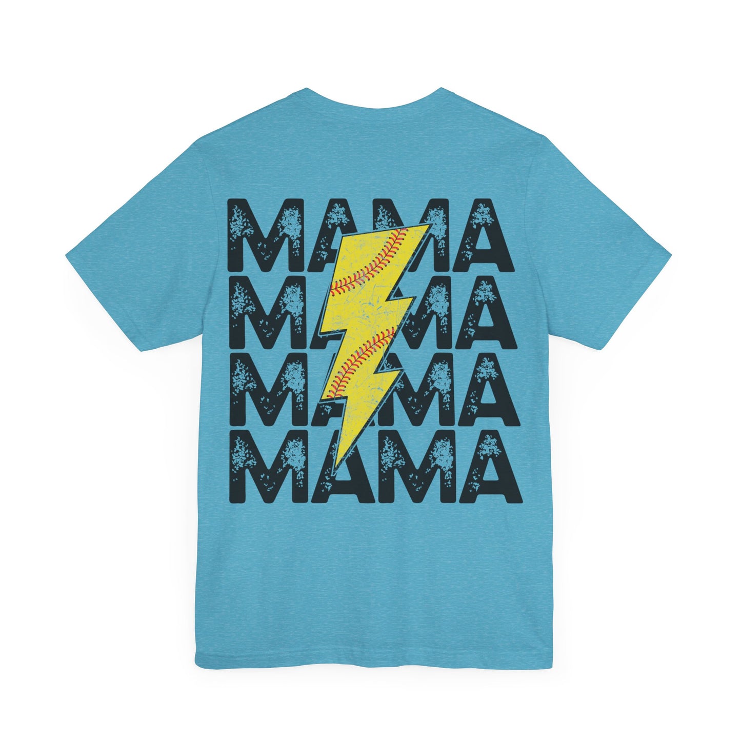 Distressed Softball mama Unisex Jersey Short Sleeve Tee