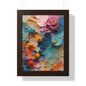 Paper flower pastel 1 Framed Vertical Poster