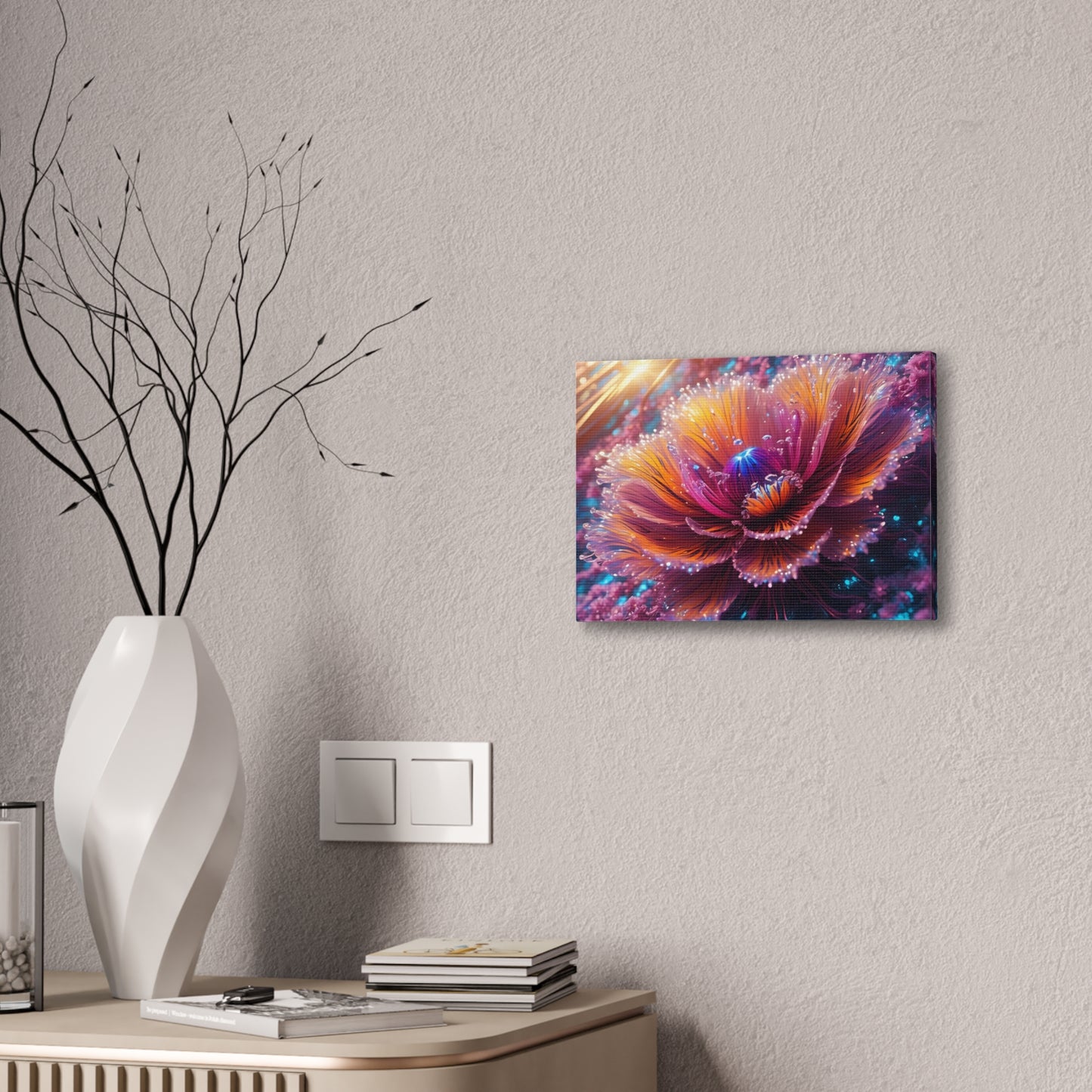 Fiber optic flower 3 Canvas Stretched, 0.75"