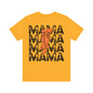 Distressed football mama Unisex Jersey Short Sleeve Tee