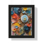 Paper flowers 4 Framed Vertical Poster