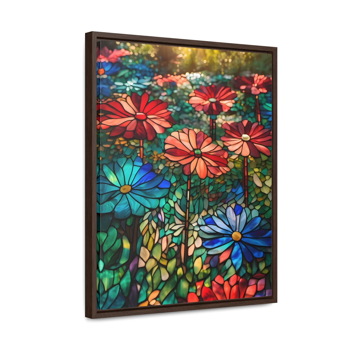 Stained glass garden Gallery Canvas Wraps, Vertical Frame