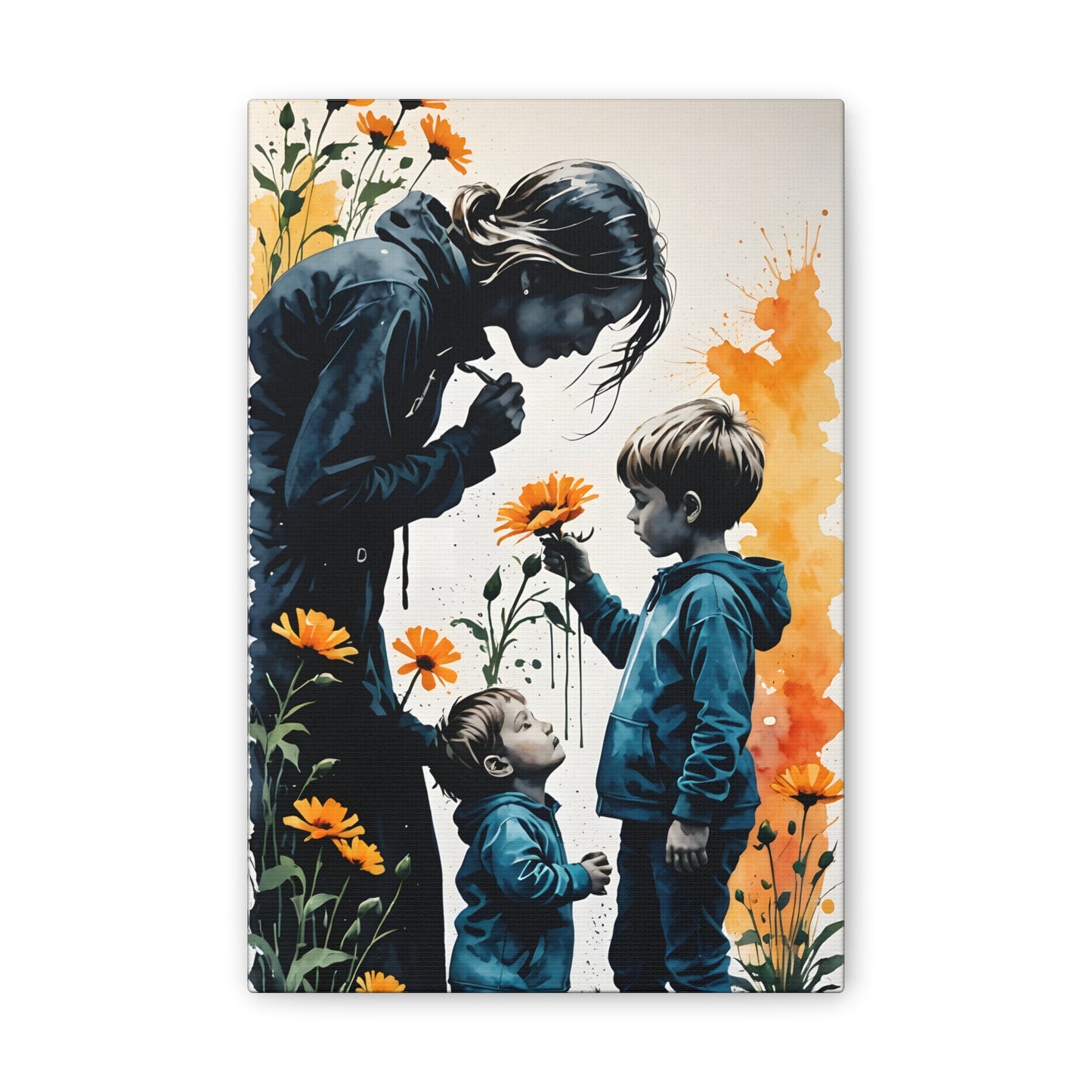 Stop and Smell the Flowers M&2S Canvas Stretched, 0.75"