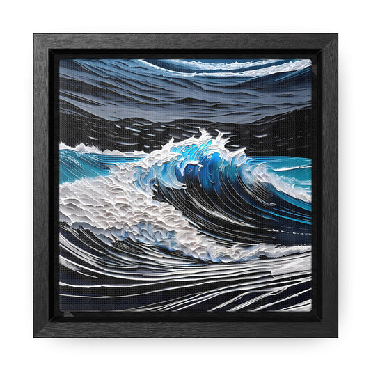 Rough waters framed Canvas Gallery Wrap canvas