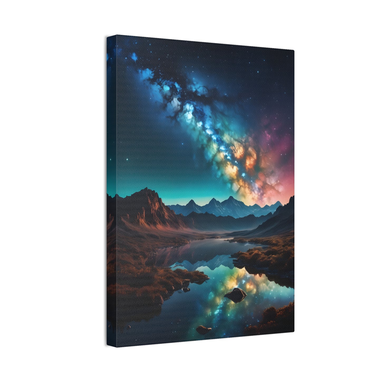 A milky wave scenic night Canvas Stretched, 0.75"