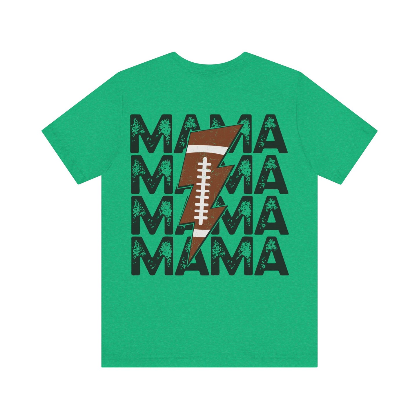 Distressed football mama Unisex Jersey Short Sleeve Tee