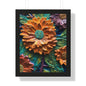 Pallet knife flowers Matte Vertical Posters