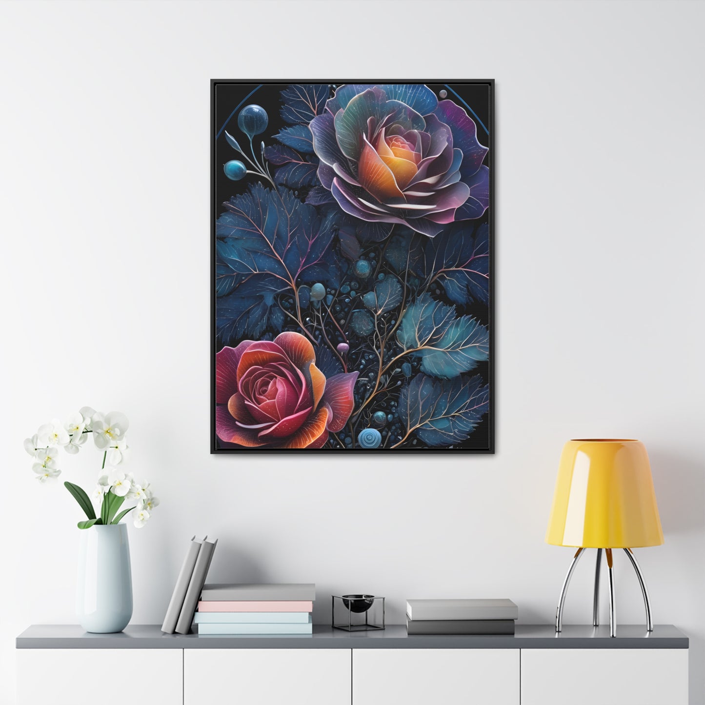 Rosey escapes Gallery Canvas Wraps, Vertical Frame