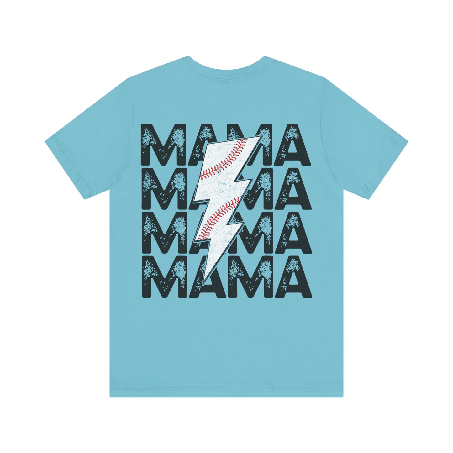 Distressed baseball mama Unisex Jersey Short Sleeve Tee