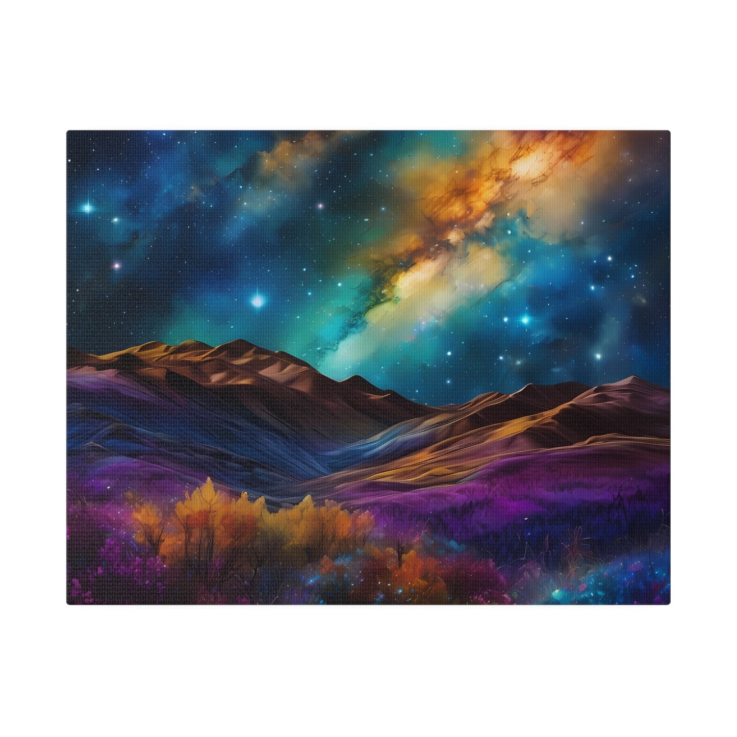 Alcohol ink starry scapes Matte Canvas, Stretched, 0.75"