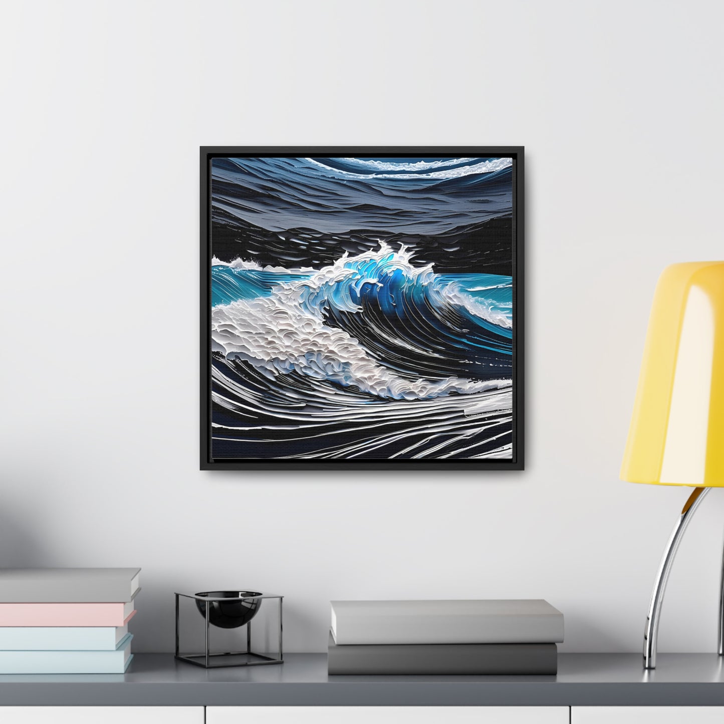 Rough waters framed Canvas Gallery Wrap canvas