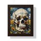 Starry night skull Framed Vertical Poster