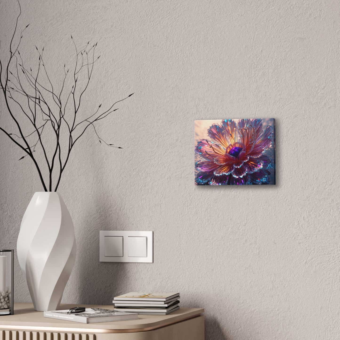 Fiber optic flower 2 Canvas Stretched, 0.75"