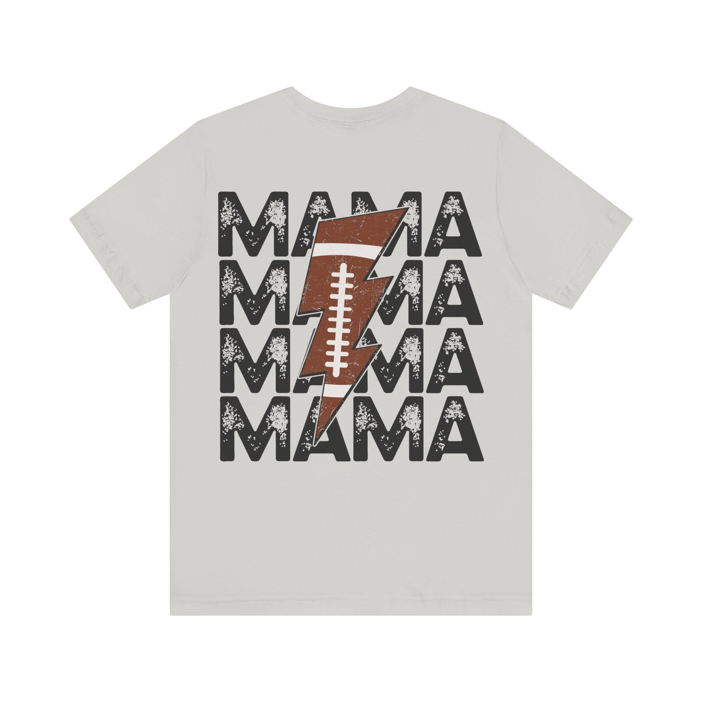 Distressed football mama Unisex Jersey Short Sleeve Tee